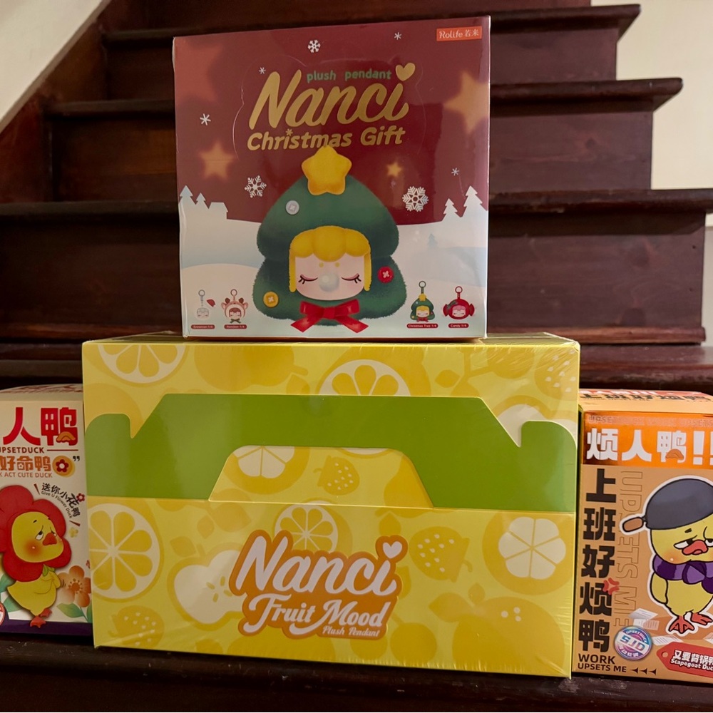 Lot of Unopened Blind Box Nanci Fruit and Christmas and Upsetduck